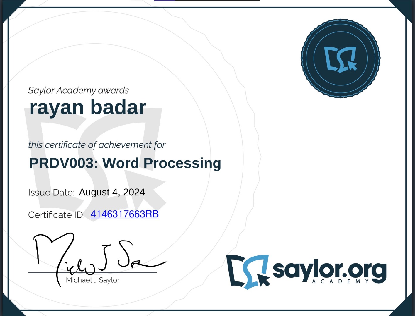 Word Processing